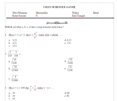 Pin di dokumen guru penting. Soal Uts Matematika Kelas X Xi Xii Semester 1 Ganjil Portal Guru Indonesia