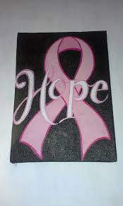 Pin On Breast Cancer Painted Canvas
