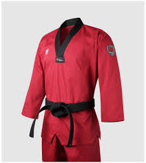 Taekwondo suits mooto bs4.5 basic uniforms white neck v collar new wt logo dobok | ebay. Mooto Bs4 5 Red Dobok