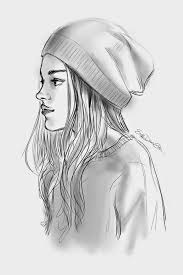 Black And White Woman Drawing Digital Copied From Artist Dibujos Para Dibujar A Lapiz Girl Character Grey Scale First Time Black Schizzo Di Ragazza Disegni Simpatici Schizzi D Arte