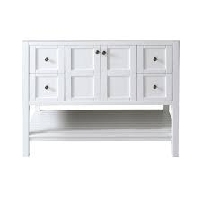 Including the vanity and assorted top, these sets offer the perfect balance between style and functionality. Virtu Usa Winterfell 48 In W Bath Vanity Cabinet Only In White Es 30048 Cab Wh The Home Depot