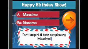 Happy Birthday Show Tanti Auguri Col Tuo Nome Youtube