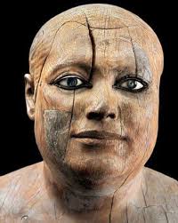 Carving of Bes at the Temple of Montu at El Kab circa 1995