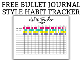 These habit trackers work great in a bullet journal, happy planner, or home binder! Habit Tracker Bullet Journal Free Printable Bullet Journal Habit Trackers