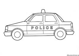 Coche De Policia Para Colorear