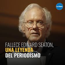 Edward Seaton murió a los 79 años 🖤. El destacado periodista fue  expresidente de la SIP. Te contamos 👉🏼 https://bit.ly/3i3HpVJ