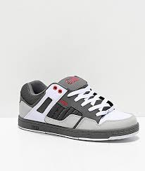 Dvs Enduro 125 Charcoal White Red Skate Shoes
