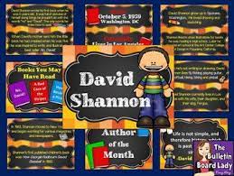 On every page there were pictures of david doing things he was not supposed to do accompanied by these words: David Shannon Color Pages Worksheets Teaching Resources Tpt