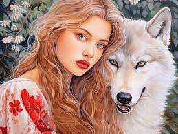 The Inspiring Tale of the Siberian Girl and Tundra Wolf iPhone Case