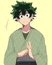 Izuku Midoriya In A Yukata Not My Art Credit Sendo Konn Tumblr Com Deku Boku No Hero Hero Academia Characters Anime
