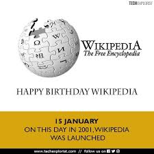 Happy Birthday Wikipedia Wiki Wikipedia Birthday Happybirthday Day Techexplorist In 2020 Happy Birthday Happy Day