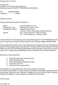 Cara melamar kerja di birght store. Surat Lamaran Kerja Pertamina Riwayat Hidup Kepala Sekolah Cv Kreatif