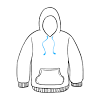 Place your sweatshirt in the washer by itself. 1