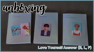 Check spelling or type a new query. Bts ë°©íƒ„ì†Œë…„ë‹¨ Love Yourself çµ Answer E L F Special Photocard Youtube