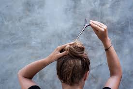 Next, coil the rope around the base of the ponytail to make a bun. How To Use A Hair Stick Hair Sticks Hair Forks Tutorial
