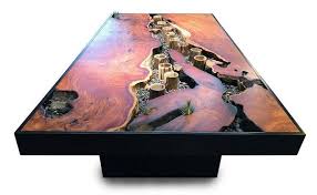 Large Maka Coffee Table 67 Wood Resin Table Epoxy Wood Table Coffee Table