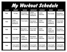 Insanity Workout Schedule Print A Workout Calendar