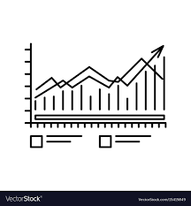 Chart Icon With Bars And Lines Outline Symbol For