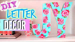Use your favorite papers for scrapbooking and other craft projects. Diy Room Decorations Easy Floral Block Letters Youtube