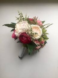 Having the bouquets already means one less thing to stress about getting done right before the wedding. Pink Bridal Bouquet Wedding Bouquet Silk Wedding Bouquet Etsy In 2021 Bridal Bouquet Spring Wedding Bouquets Bridal Bouquet Pink