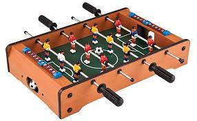 55 inches long x 30 inches wide (50 inches wide including the rods) x 33 inches tall, weighs approximately 115 pounds; Mainstreet Classics 20 Inch Table Top Foosball Soccer Game Amazon Com Au Sports Fitness Outdoors
