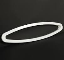 ABS Oval White Outer Ring Porthole Boat Bow Window For Sea Ray 225 Weekender