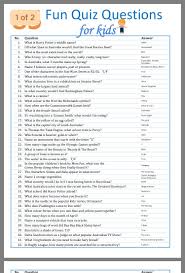 And read trivia questions with possible answers and number of the correct answer from an input text file that you create (trivia.txt) in any format. Pin By Rosie Campagna On Activities For Work Fun Quiz Questions Kids Quiz Questions Kids Questions