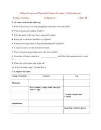 Out of these, the cookies that are categorized as necessary are stored on your browser as they are essential for the working of basic functionalities of the website. Grade 4 Science Worksheet
