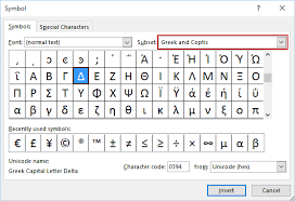 .while working with reports you can use it to present a specific type of values. Delta Symbol Excel Tutorials