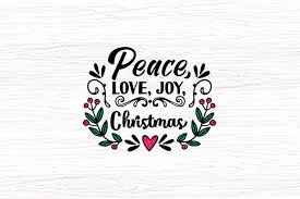 Download Peace Love Joy Christmas Graphic By Svg In Design Creative Fabrica SVG Cut Files