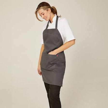 Cotton Simple Home woman apron in Dark Gray