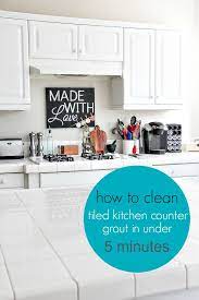 I'm sharing my tips on cleaning the grout on tiled kitchen counters using zep grout cleaner but, there's not just the kitchen island, there's another counter under the cabinets by the oven, the counter on either side of the stove, as well as. How To Clean Kitchen Counter Tile Grout Tonya Staab