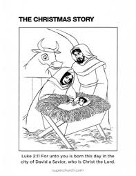 A savior is born printable coloring page. Christmas Coloring Page Super Church