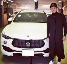 蛍くん 祝j1昇格 祝レヴァンテ納車 祝色んなことw 今一番hotで 一番オメデタが集まっている男に車を納めさせてもらって光栄です jaguarからmaseratiに乗り換え 山口蛍 セレッソ大阪 cerezo サッカー日本代表 日本代表 マセラティ レヴァンテ