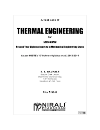 Download Thermal Engineering Pdf Online By S L Gavhale