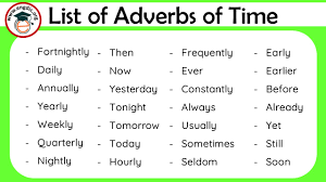 Some adverbs of time give us information about how often something happens. 100 List Of Adverbs Of Time Pdf Definition And Infographics Engdic