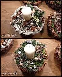 Fantastische Inspiration Weihnachtsdeko Basteln Fur Den Tisch Und Sehr Gute Fresh Diy Selber Mac Selber Machen Tisch Weihnachtsgestecke Adventsgestecke Basteln