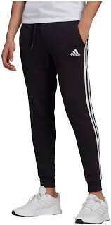 Jogginghose mit elastischem bund rippbündchen an den füßen kleines logo an der seite. Adidas Jogginghose Essentials Slim 3 Stripes Herren Damen Online