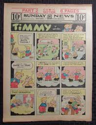 1950 Oct 15 SUNDAY NEWS Comic Section VG 4.0 Timmy