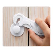 These traditional childproofing latches are installed inside of cabinets and released by holding the cabinet slightly ajar and pressing down on the latch simultaneously. Cabinet Locks Adoric Child Safety Locks 4 Pack Baby Safety Cabinet Locks Baby Proofing Cabinet Kitchen System With Strong Adhesive Tape Buy Online In Aruba At Aruba Desertcart Com Productid 91152433