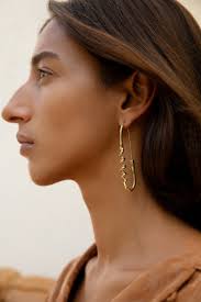 Dangle Earrings Corkscrew Earrings Gold Spiral Gold Plated Swirl Earrings — Kate  Phipps Jewellery