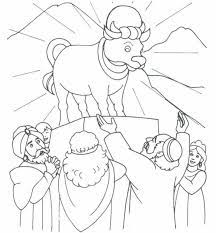 Download Or Print This Amazing Coloring Page Coloring Bible Coloring Pages Bible Coloring Golden Calf