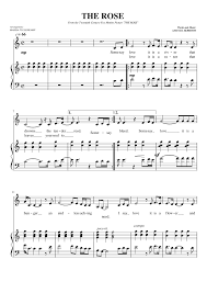 Lies the seed that with the sun's love. The Rose Sheet Music For Piano Vocals Piano Voice Musescore Com