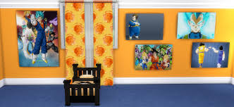 You are currently browsing sims 4 • dragon • custom content. Goten Toddler Bed Dragon Ball Curtains Sims4 There Sims 4 Cc By Madradmandee