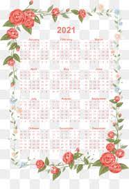 Awal pergantian tahun baru biasanya selalu di iringi dengan pergantian kalender dari tahun lama ke tahun baru. 2021 Calendar Png And 2021 Calendar Transparent Clipart Free Download Cleanpng Kisspng