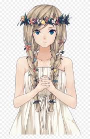 Here are only the best red anime wallpapers. Anime Girl Wearing A White Dress And Flower Crown Flower Crown Anime Girl Clipart 3526841 Pikpng