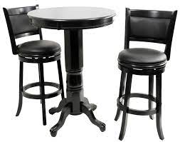Adding extra flair to this set. Augusta Black 3 Piece Pub Table Set Christian S Table