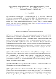 Rückkehrer aus risikogebieten müssen bis zum erhalt eines negativen ergebnisses des bei der einreise. Https Www Baden Wuerttemberg De Fileadmin Redaktion M Sm Intern Downloads Downloads Gesundheitsschutz 200714 Sm Coronavo Einreise Quarantaene Pdf