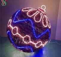 Christmas Commercial Decoration Lighting Display 3D Sphere Motif Ball Lights