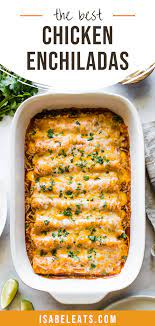 Easy Chicken Enchiladas Ready In 30 Minutes Isabel Eats Recipe Easy Chicken Dinner Recipes Easy Chicken Dinners Chicken Enchiladas Easy